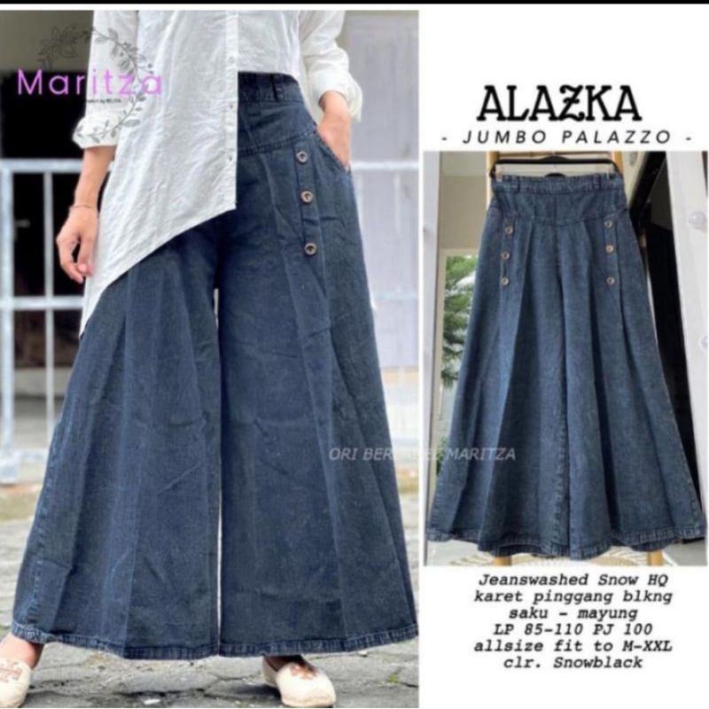 kulot jeans payung/kulot jeans wanita/kulot jeans wanita murah/kulot jeans rawis/kulot jeans jumbo/c