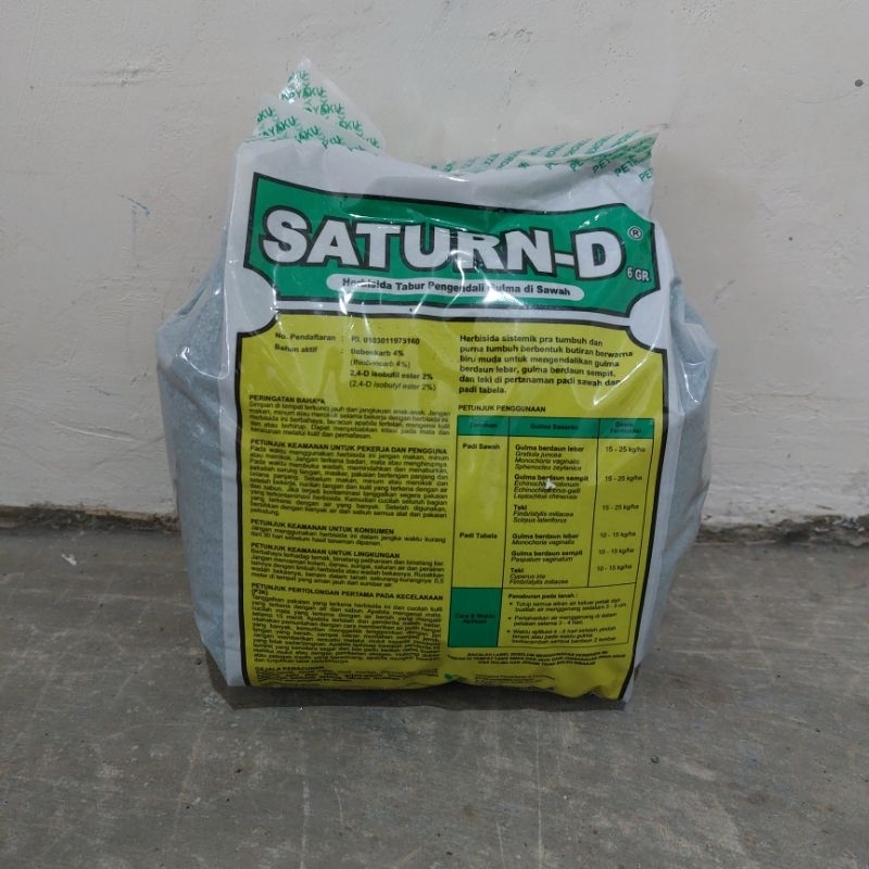 Herbisida tabur pada padi SATURN-D 6GR 2KG