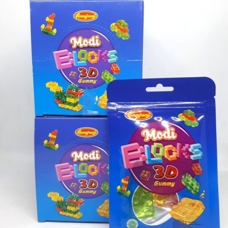 

Modi Blooks 3D Gummy 1 Pack isi 12 Pcs