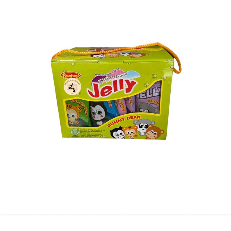 

Ranjani Jelly Gummy Bean Jelly Tas 1 Box isi 30 Pcs