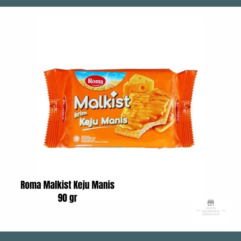 

Roma Malkist Cracker Rasa Keju Manis / Kraker Roma Malkist Keju / Roma Malkist Keju