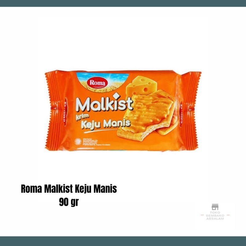 

Roma Malkist Cracker Rasa Keju Manis / Kraker Roma Malkist Keju / Roma Malkist Keju