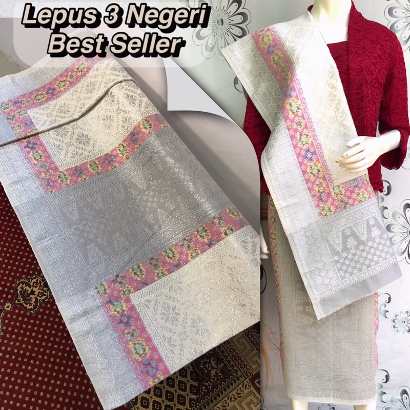 Songket Lepus 3 Negeri Best Seller-Asli Tenun Tangn Palembang