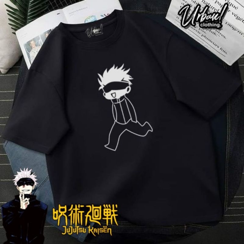 Urban- Baju Anime Kaos Jujutsu Kaisen Tshirt Jujutsu Gojo Sensei Kaos Yuji Itadori Jepang Anime Wibu