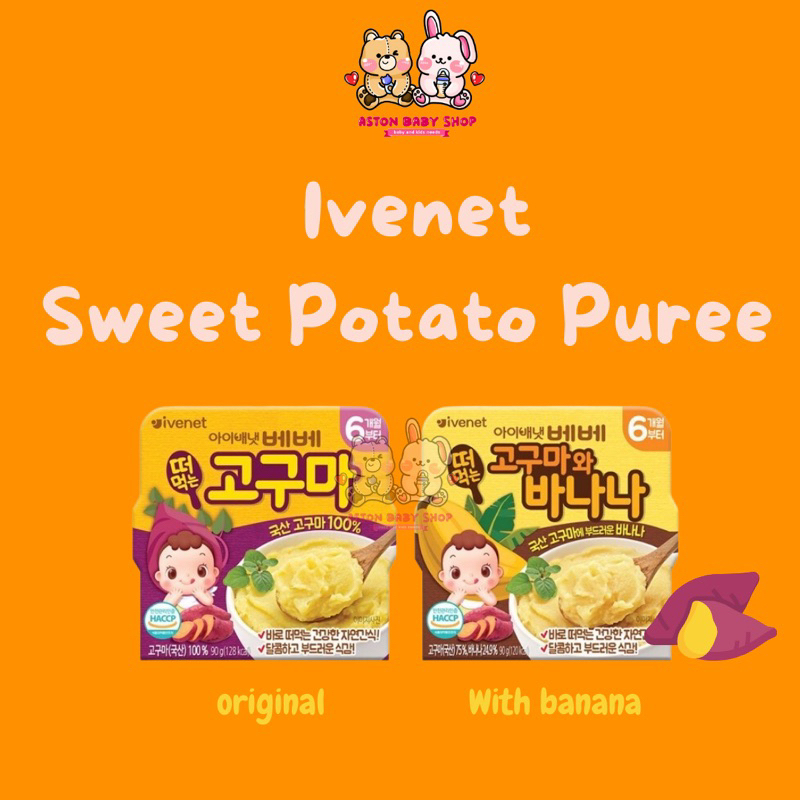 Ivenet Sweet Potato Puree Snack Bubur Bayi Camilan Bayi