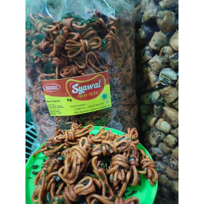 

COD 1 BALL 2KG MIE GULUNG PEDAS DAUN JERUK ENAK MURAH