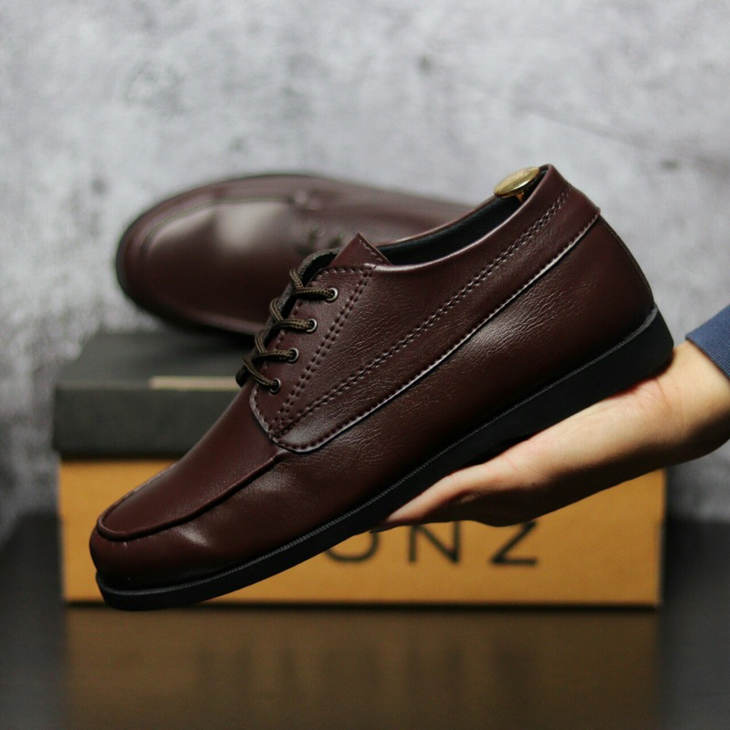 ARSEN BLACK BROWN CASUAL - SepatuFormal Pantofel pria Resmi Formal Hitam Coklat Kasual Kantor Kuliah Pesta Kondangan Gereja Kerja PNS Guru JY7001