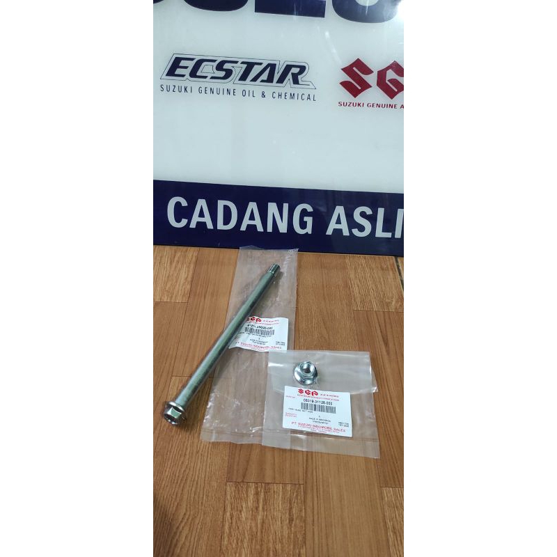 as swing arm dan baut satria fu karbu injeksi original sgp 61211-25G20