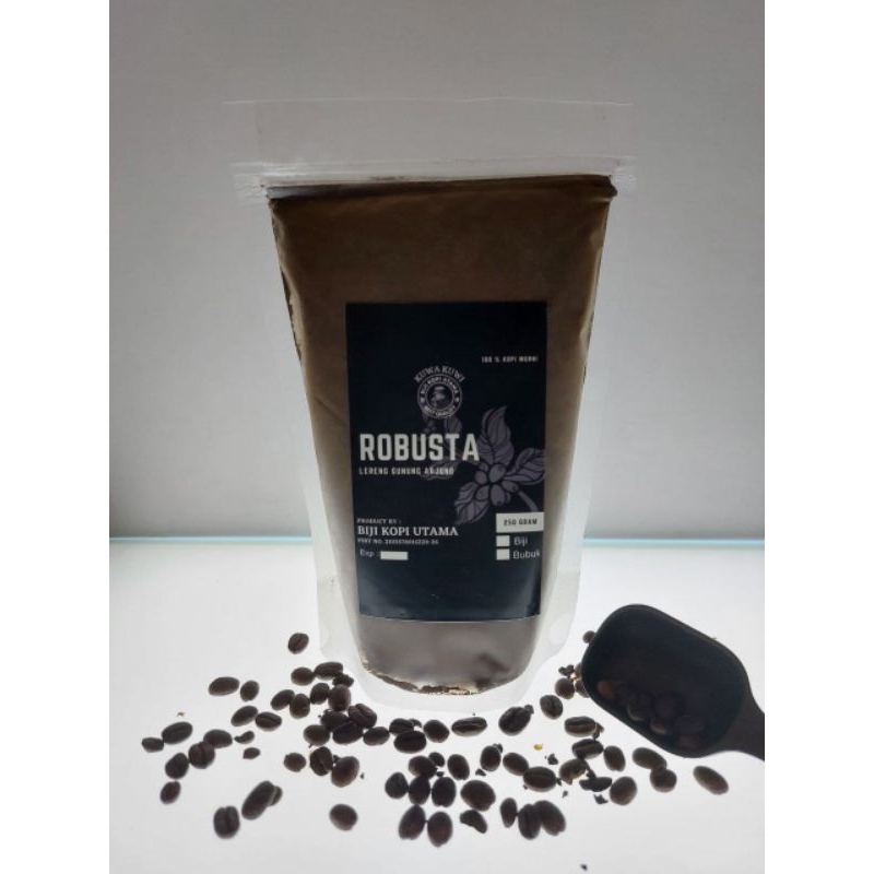 

Kopi Robusta perpaduan Untuk Menu Expresso, Es Kopi Kekinian dll100% Kopi Robbusta