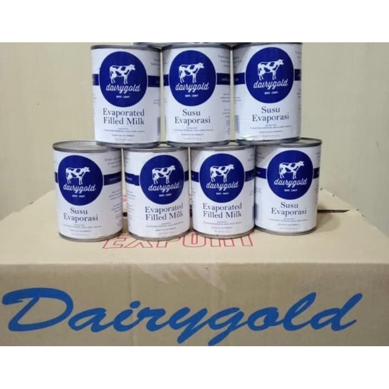 SUSU EVAPORASI DAIRYGOLD / EVAPORATED MILK DAIRYGOLD 385GR 1 KALENG