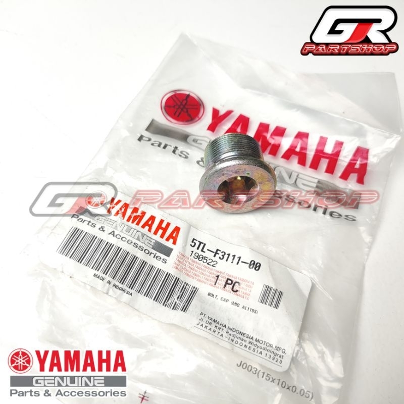 baut tutup as shok depan 5TL mio sporty ori ygp original yamaha tutup as shock sok