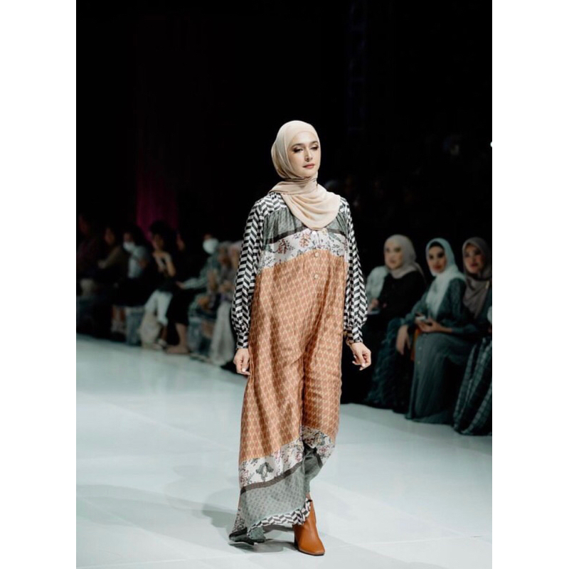 Zaskia Sungkar Layla dress Brick Ori Jastip