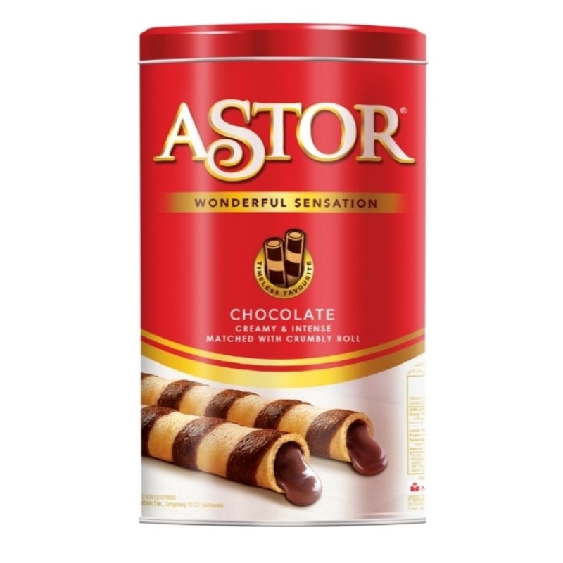 

Astor Wafer Stik Chocolate 330 gram kaleng