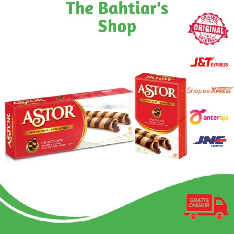 

Astor Wafer Stick Chocolate 40G , wafer stik coklat 150G