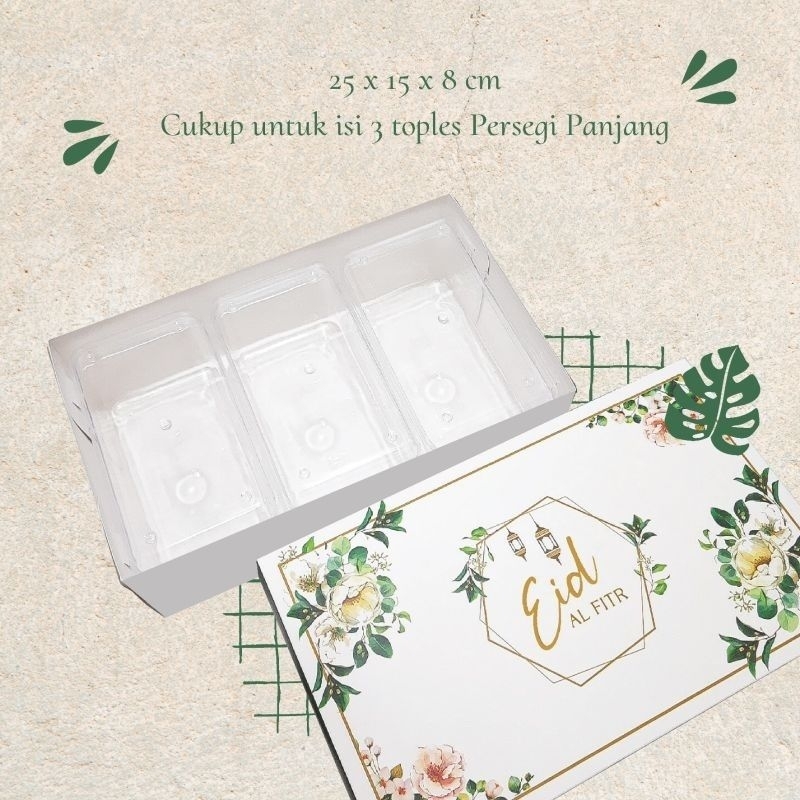 

Box Toples Dus Kotak Kue Cookies Lebaran Idul Fitri 25 x 15 x 8 cm