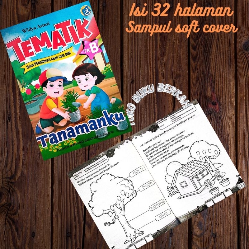 buku tematik tkB untuk pendidikan anak usia dini 19x27cm