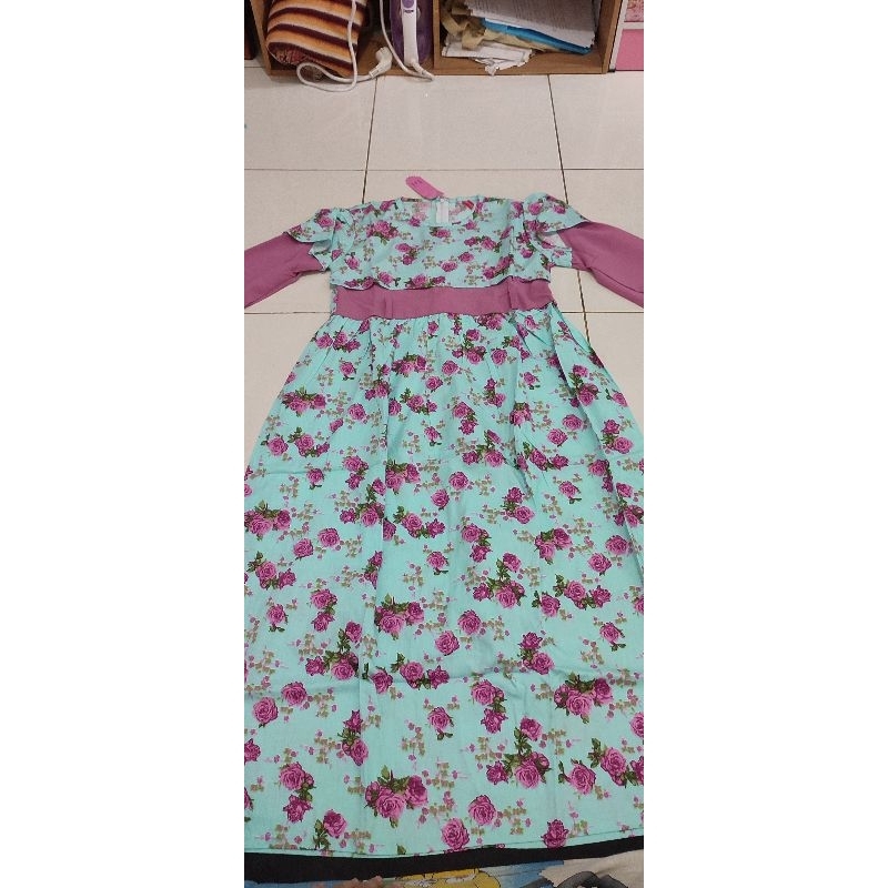 promo gamis anak labella size 10 (10-11 tahun)