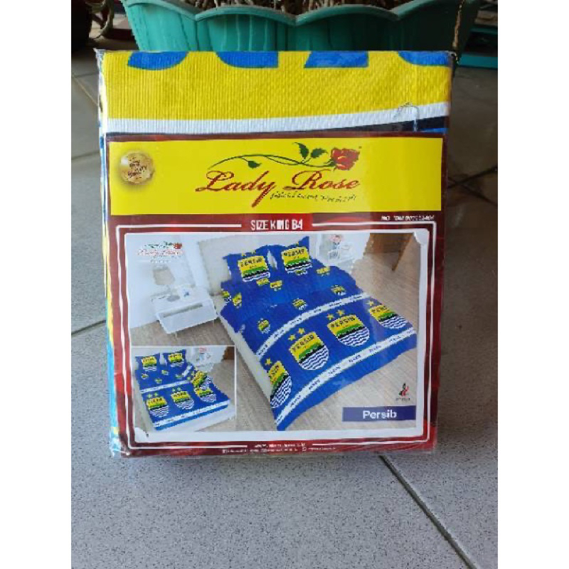 SIZE 120x200 sprei seprai bola motif persib bandung ladyrose high quality