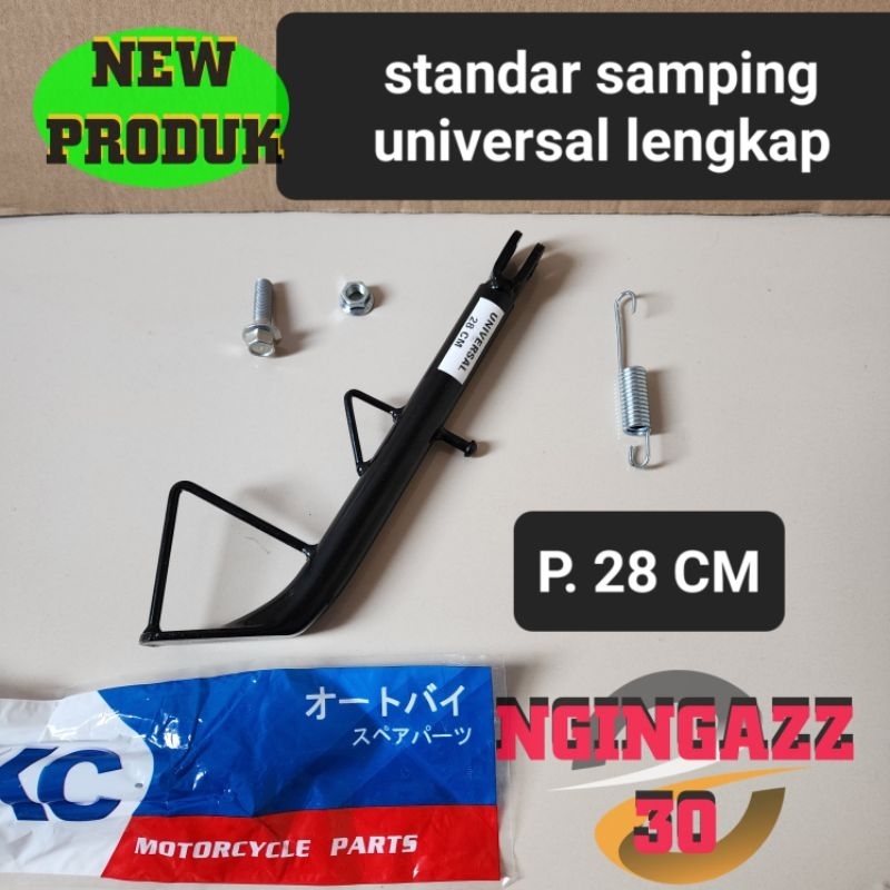 standar samping jagang samping universal panjang 28cm 28 cm warna hitam