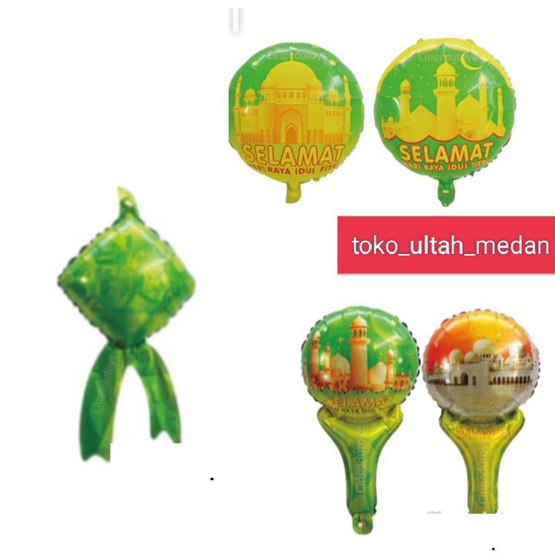 balon foil idul Fitri / dekorasi idul fitri