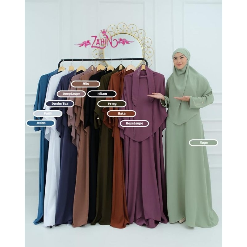 MARYAM SET HIJAB ORI ZAHIN/GAMIS MARYAM SET HIJAB ORI ZAHIN