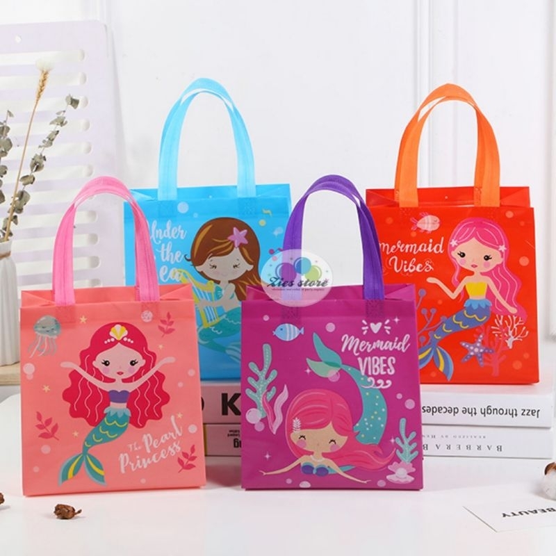 

Tas souvenir ulang tahun mermaid / Goodie bag ulang tahun ukuran S