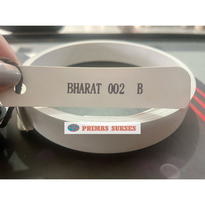 BHARAT Edging PVC PUTIH 002AA 22/1MM DOVE DOFF MATTE Hpl pelapis pinggir meja