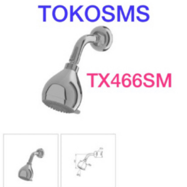 shower tanam TOTO TX 466 SM fix wall shower head TOTO TX466SM FIX SHOWER HEAD