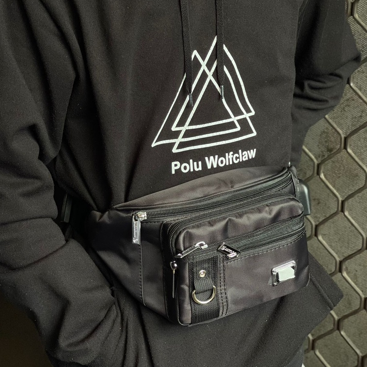 Slingbag Selempang Pria Tas Pinggang Bahan Kain Premium Bisa Di Cuci