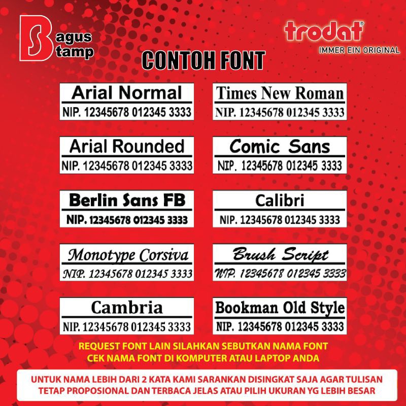 

mg Stempel Nama Dokter Apoteker Perawat Bidan Otomatis Custom Desn - Trodat 3911 3912 3913