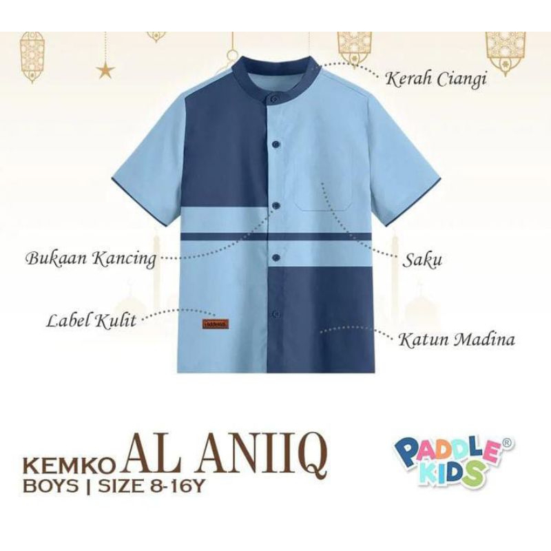 KEMEJA KOKO AL ANIIQ BY PADDLE KIDS