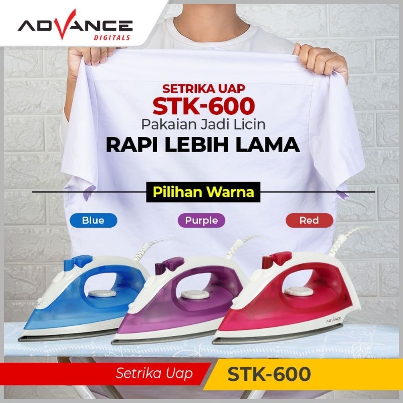 Advance Setrika Listrik Uap / Steam Iron STK-600