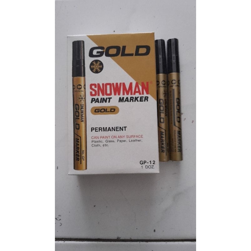 

[BOX ISI 12] SPIDOL GOLD GP-12 SNOWMAN PERMANEN / SPIDOL EMAS GP12 SNOWMAN / SPIDOL SNOWMAN