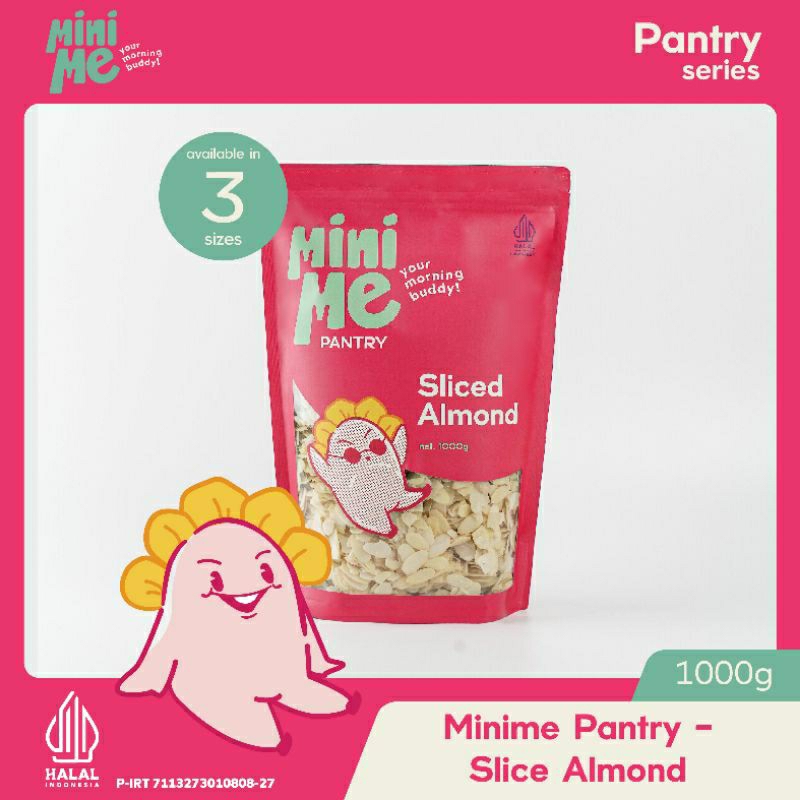 

MINIME Pantry - Sliced Almond 1kg - Kacang Almond Iris (Raw - Mentah)