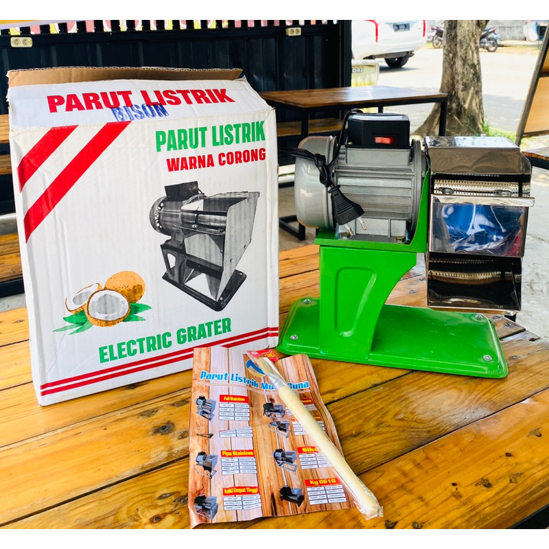 NEW Mesin Parutan Kelapa Listrik Merk BISON Mesin Parut Bison