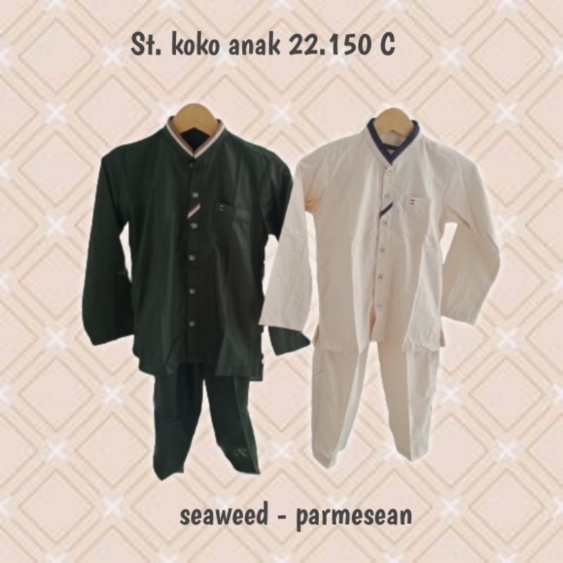 setelan koko anak al luthfi lengan panjang