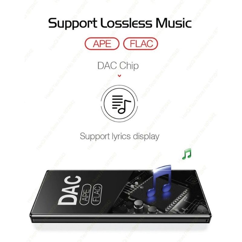 RUIZU D29 Portable Music Player Bluetooth 4.0 Internal 8G +microsd support 128GB 1.8inch Colorful Screen Touch Sensitive Button APE, AAC, FLAC, MP3, WMA Audio Super Lightweight Built in Speaker Lossless Music FM Radio Voice Recorder Long Battery Life