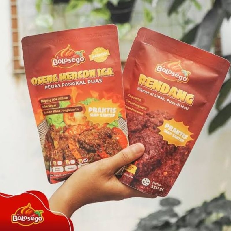 

Paket Combo Hemat Nendang (1 Pack Oseng mercon+1 Pack Rendang Sapi) Bolo Sego