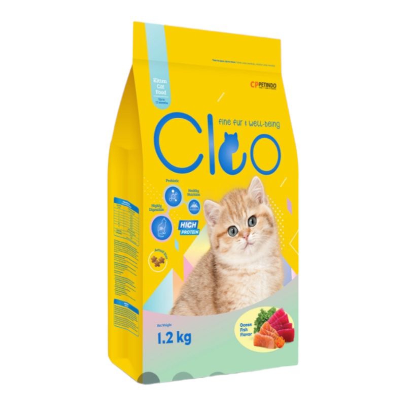 makanan kucing Cleo kitten ocean fish 1,2 kg