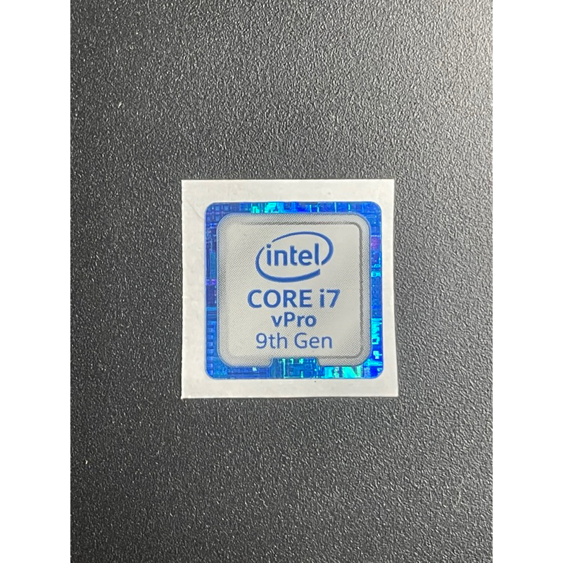 Sticker stiker logo intel Core i7 vPro 9th gen ori