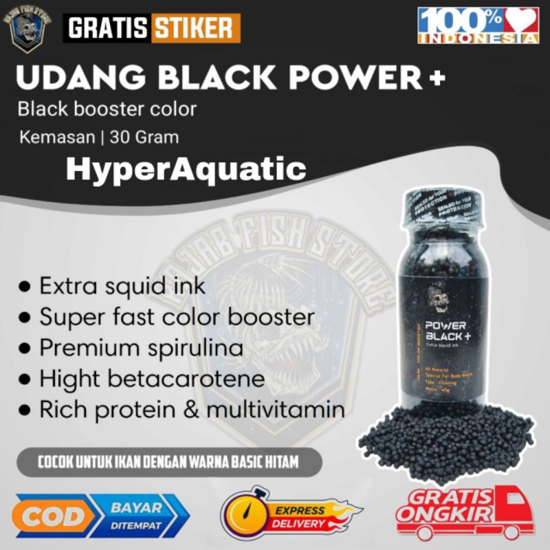 pelet black power original premium/pelet hitam/pelet chana