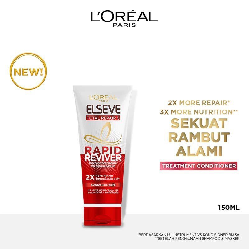 L'Oreal Paris Elseve Total Repair 5 Rapid Reviver Conditioner 150ml - Loreal Paris Hair Care Kondisi