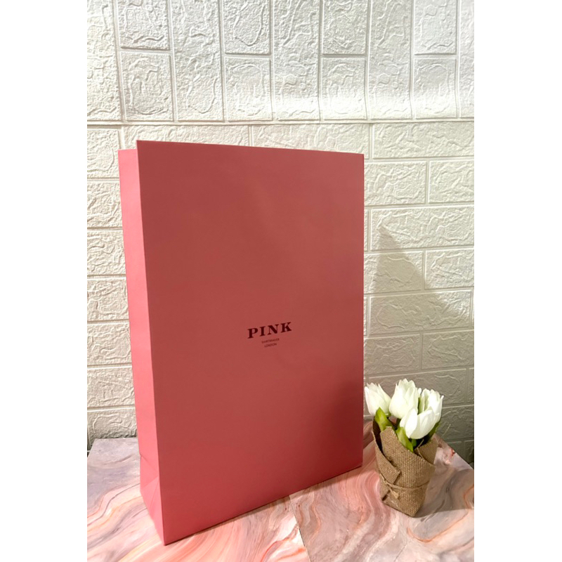 Paper Bag PINK SHIRTMAKER LONDON Original Store