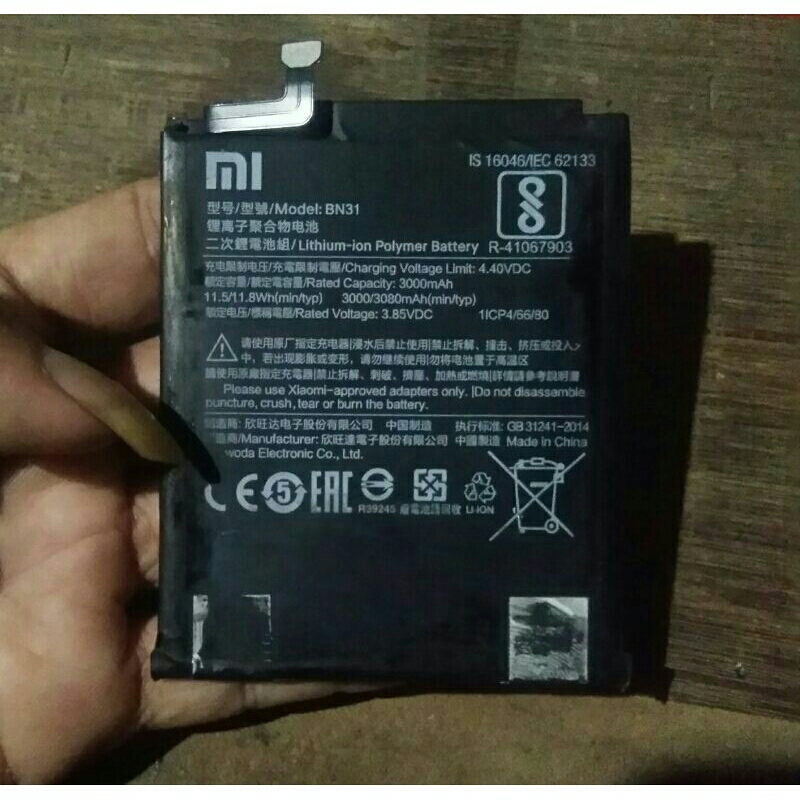 Batrai Bn.31 redmi S2 cabutan original