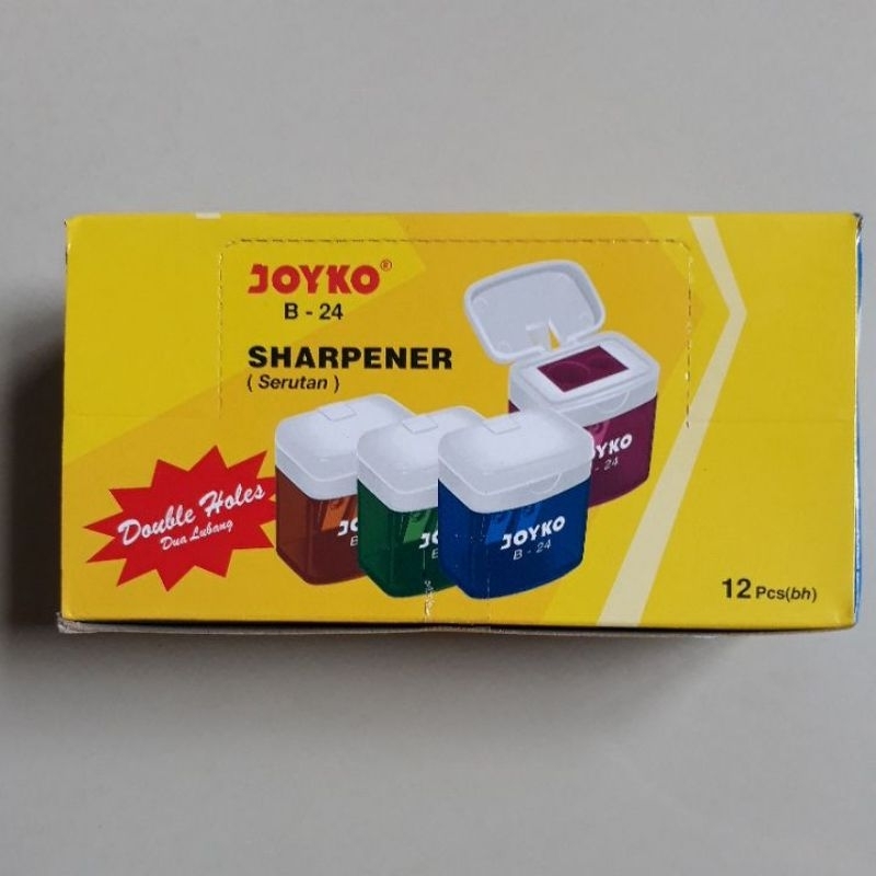 

Serutan Pensil Joyko B - 24 ( 2 Lubang ) Isi 12pcs