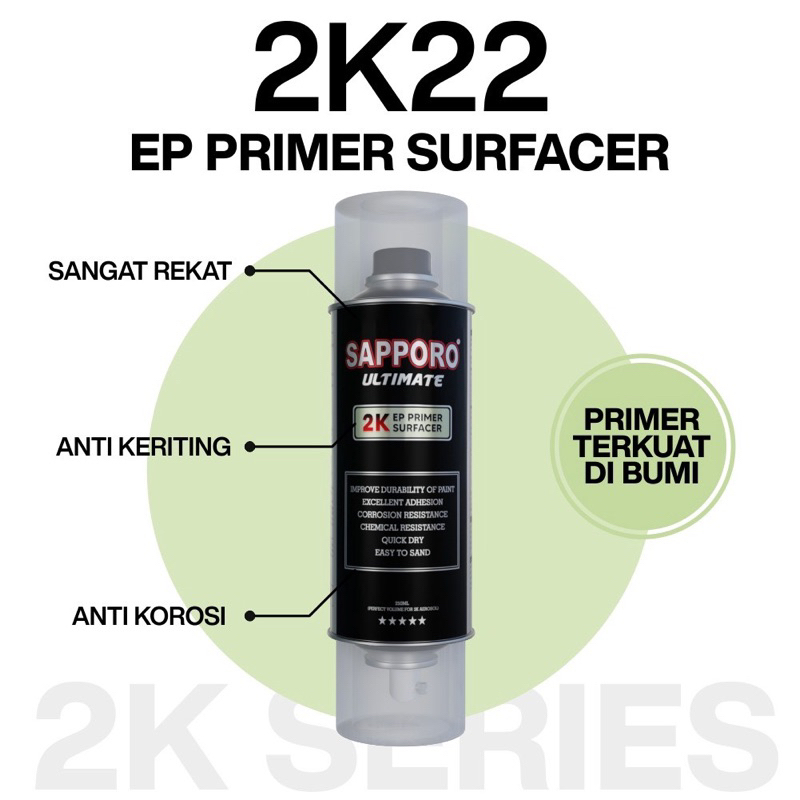 Sapporo Ultimate 2K22 EP Primer Surfacer 250 ml / epoxy 2k