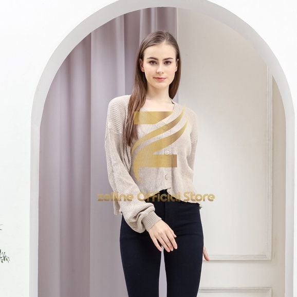 Cardigan Rajut Nayla Crop cardy