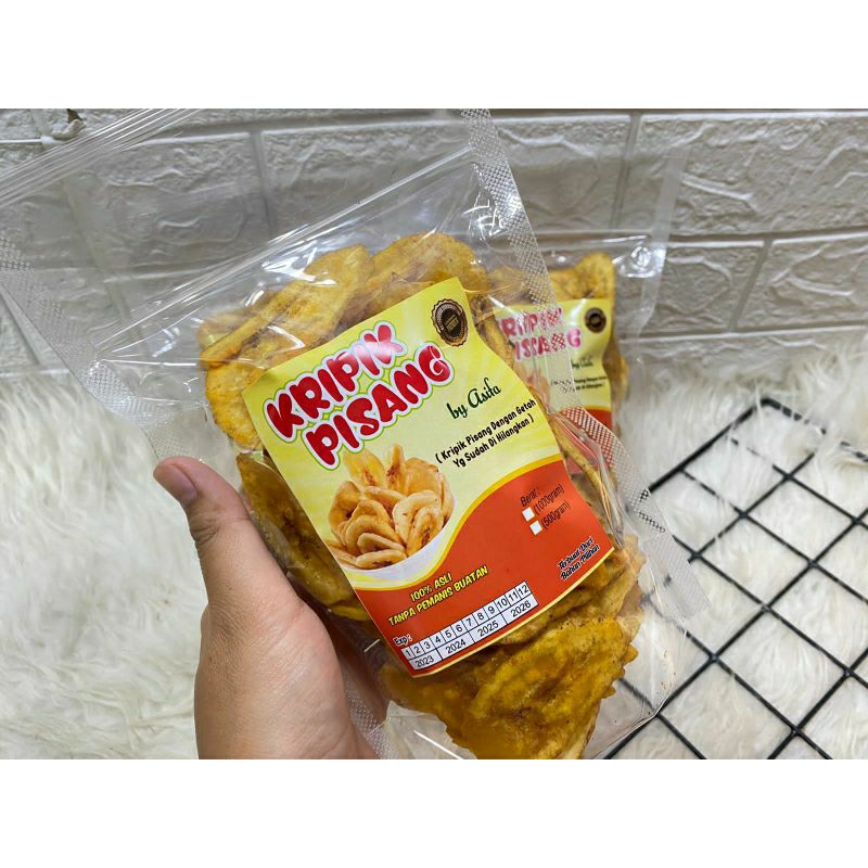 

Kripik pisang (non getah 100% gula alami)
