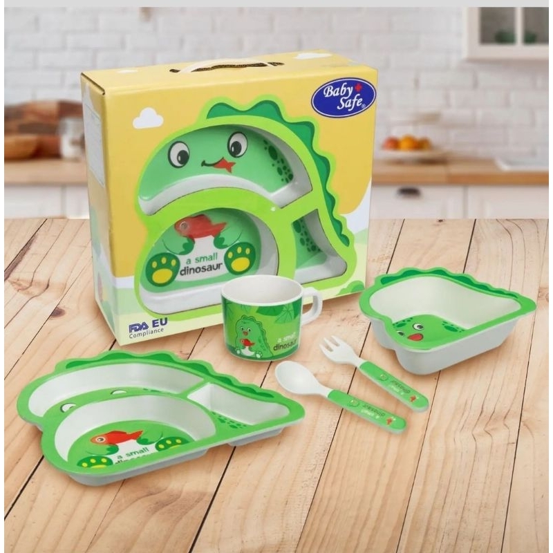 lov me❤Baby Safe Feeding set -Peralatan Makan Anak Bayi FSD01