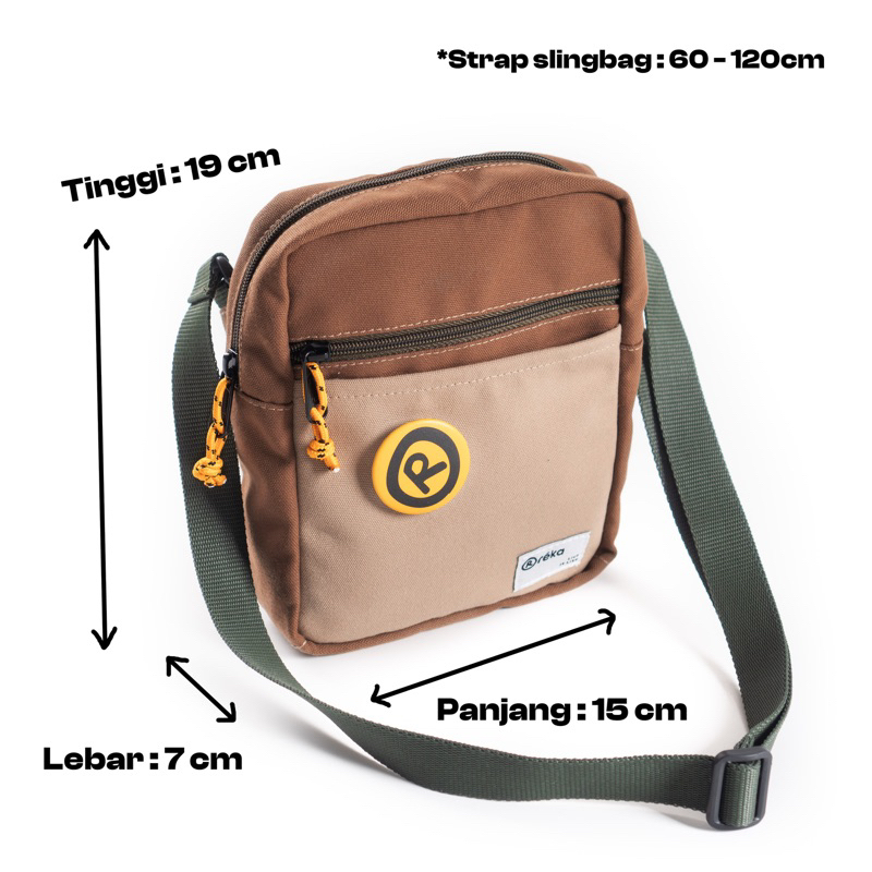 REKA - SUNDAY Mini Slingbag - Tas Selempang Kanvas Water Repellent Pria Wanita